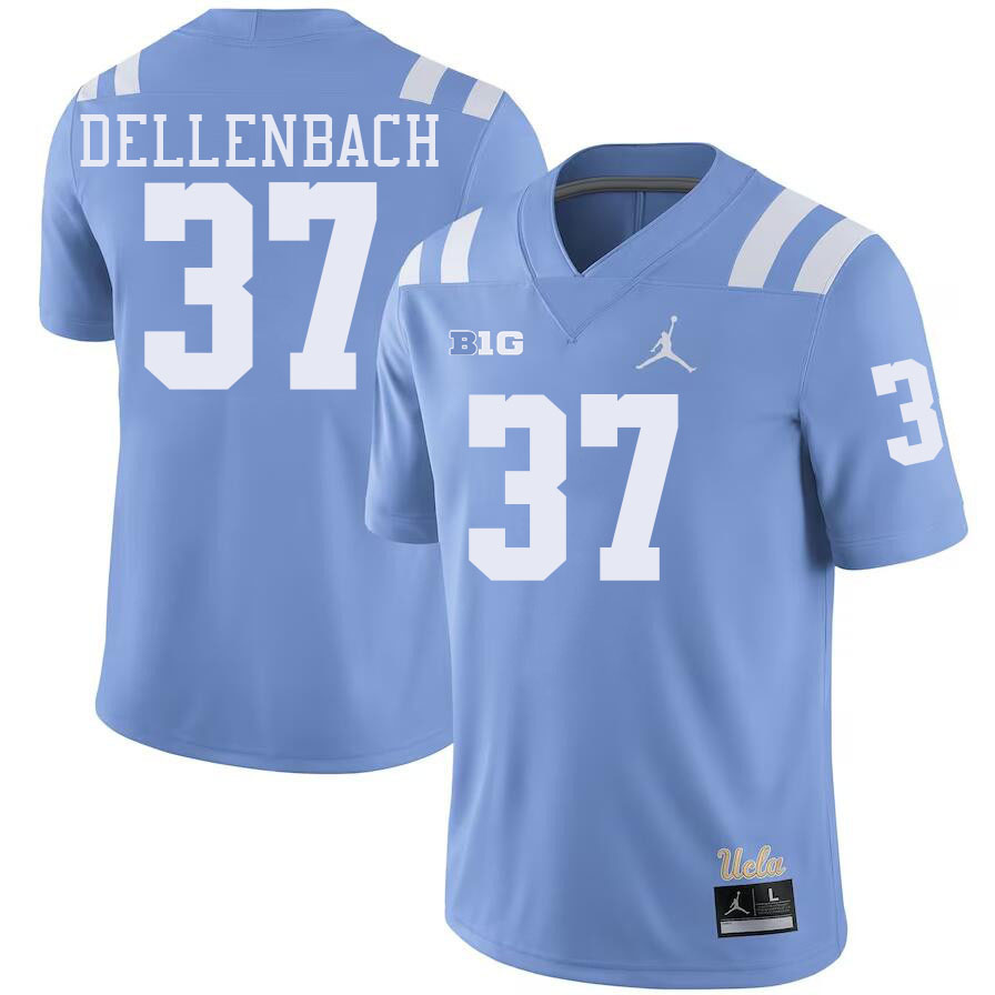 Men #37 David Dellenbach UCLA Bruins College Football Jerseys Stitched-Power Blue